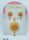 Designer Matte Gold Pandal Butti Set Catalog
